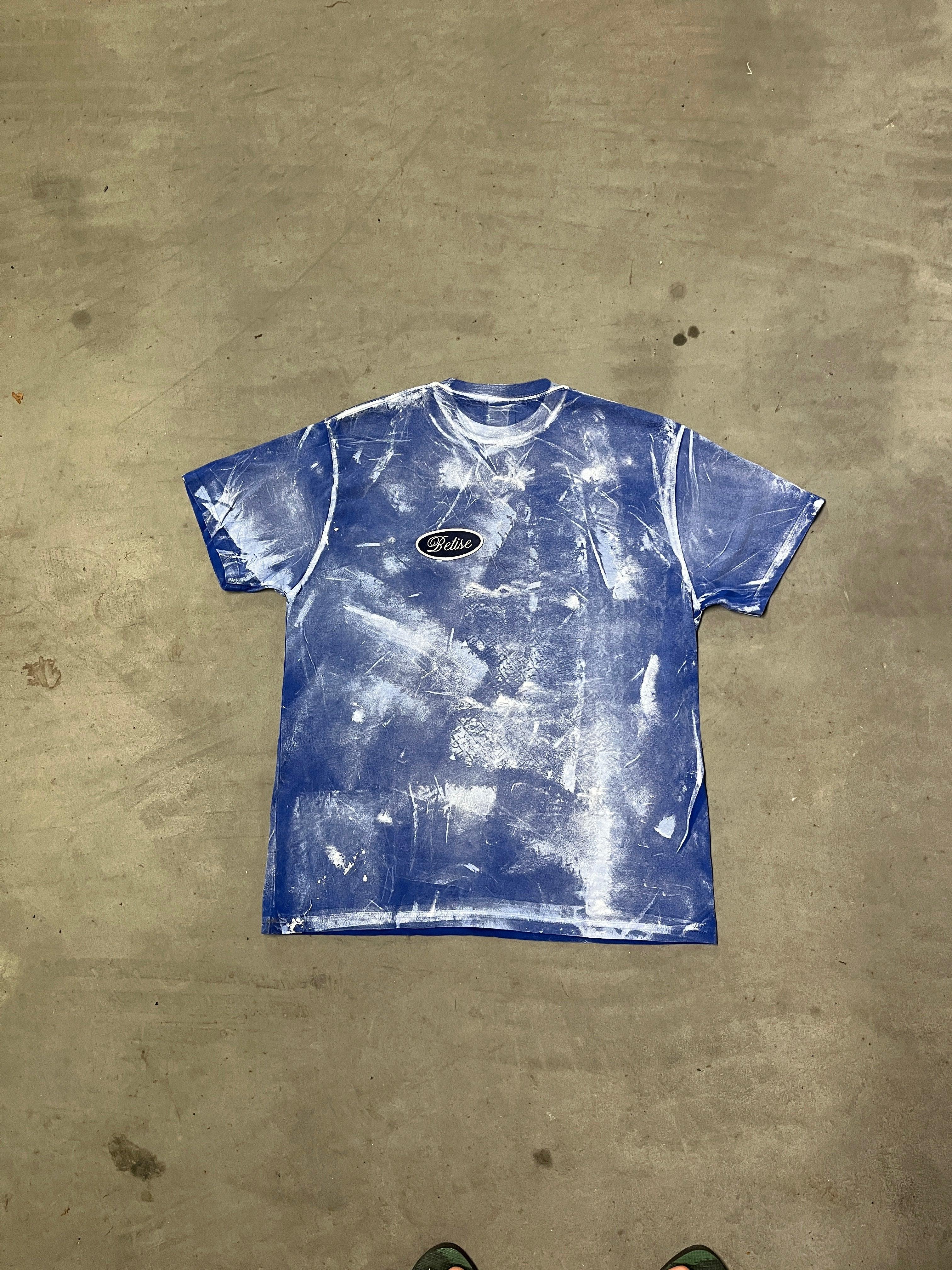 1/1 BLUE PAINTED PATCH T-SHIRT