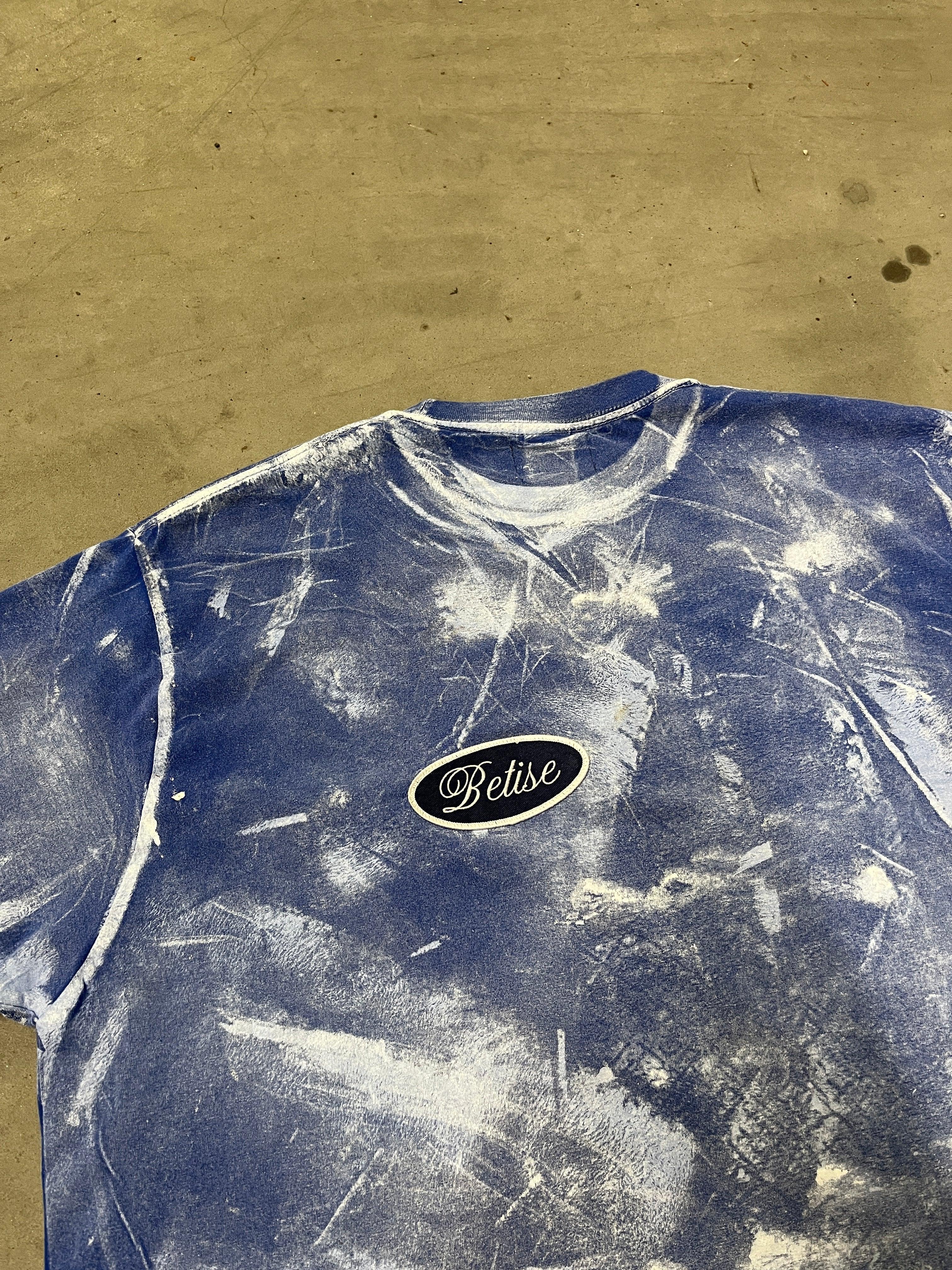 1/1 BLUE PAINTED PATCH T-SHIRT